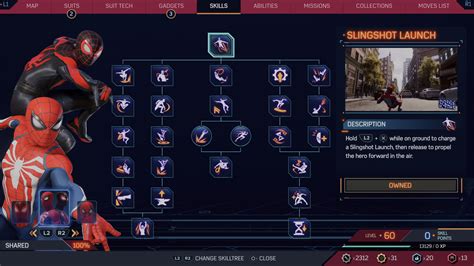 All the Skills in Marvel's Spider.